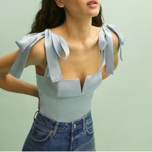 Reformation Daisy Silk Top NWT